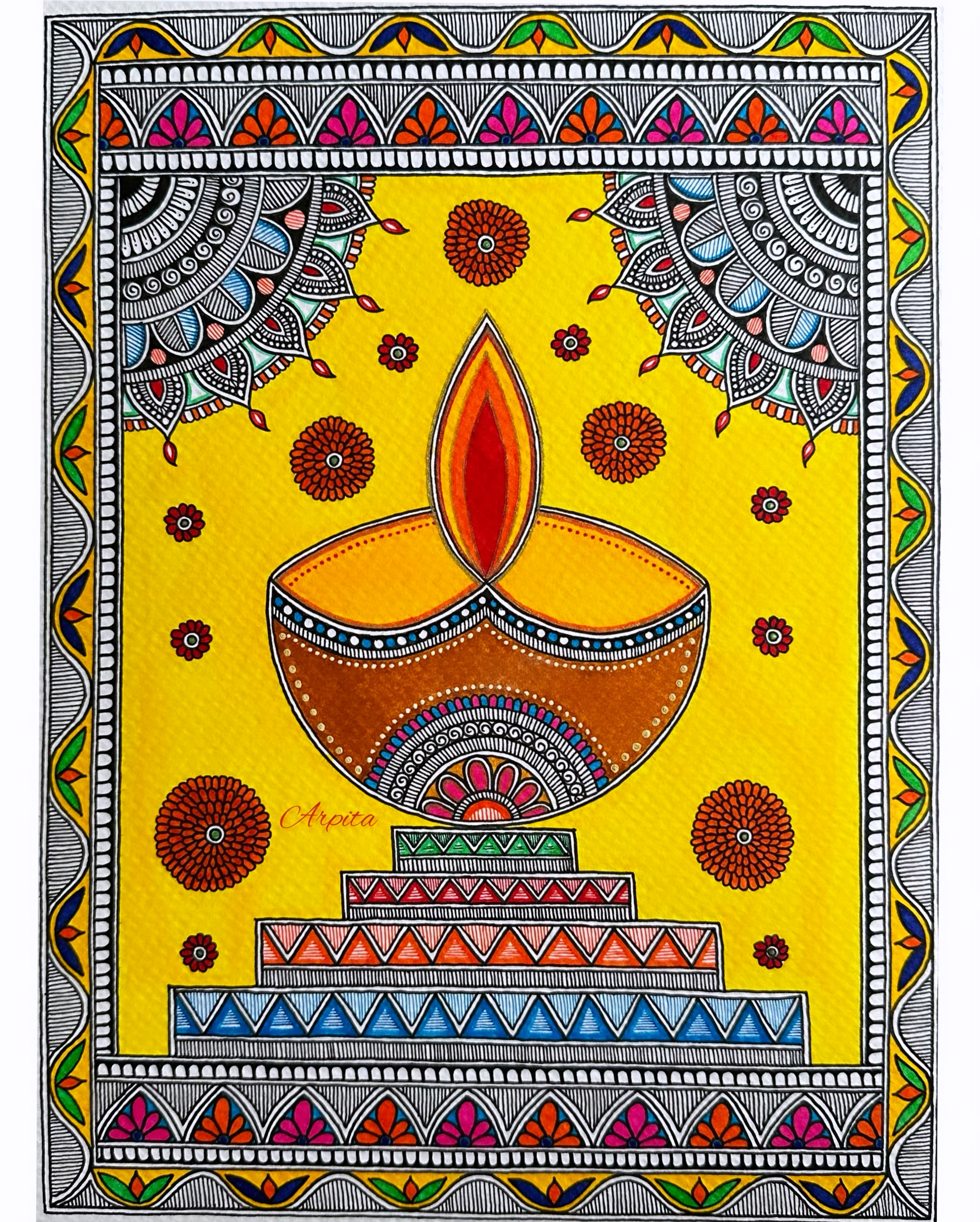 madhubani diya