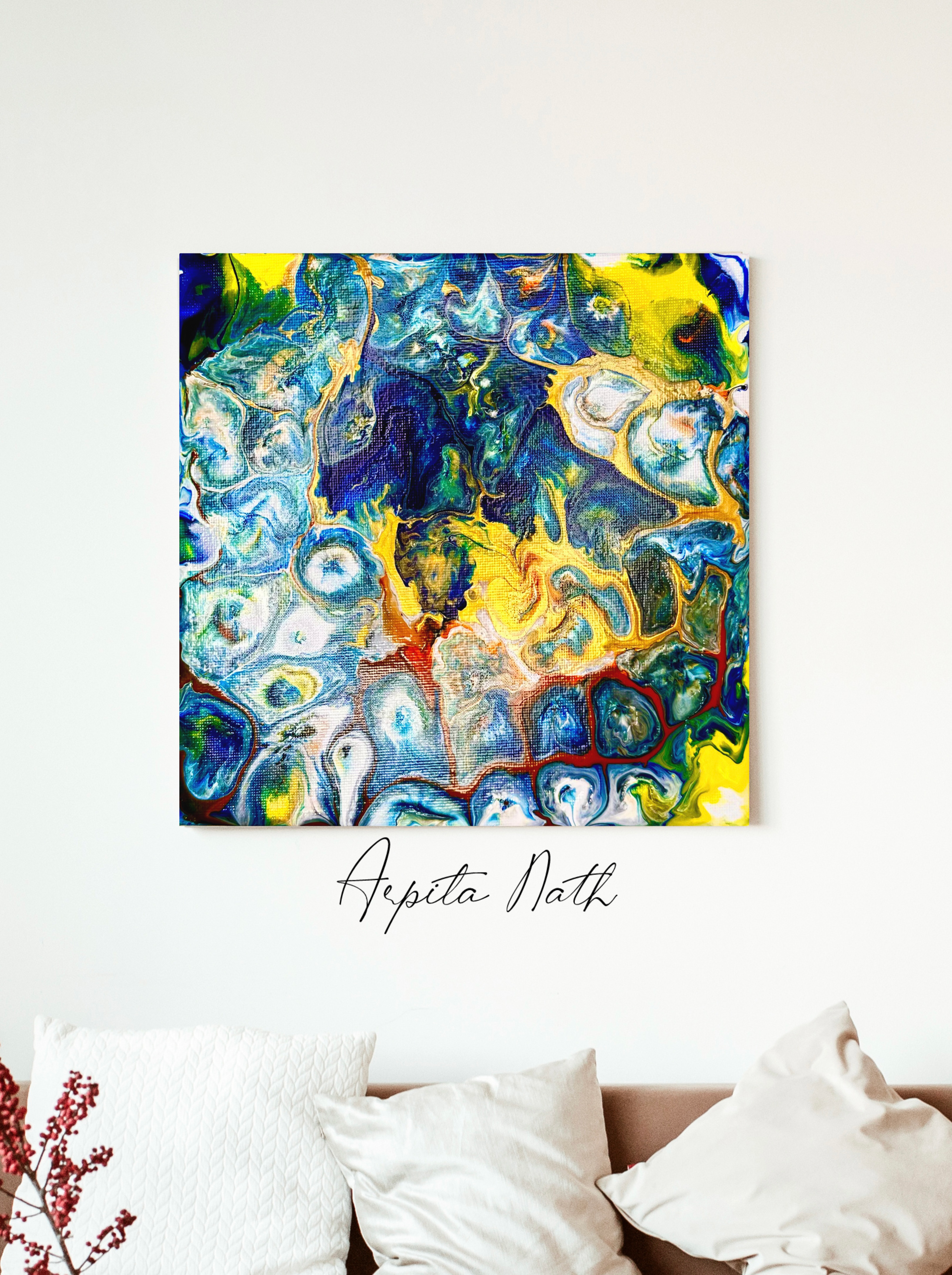 fluid patterns acrylic