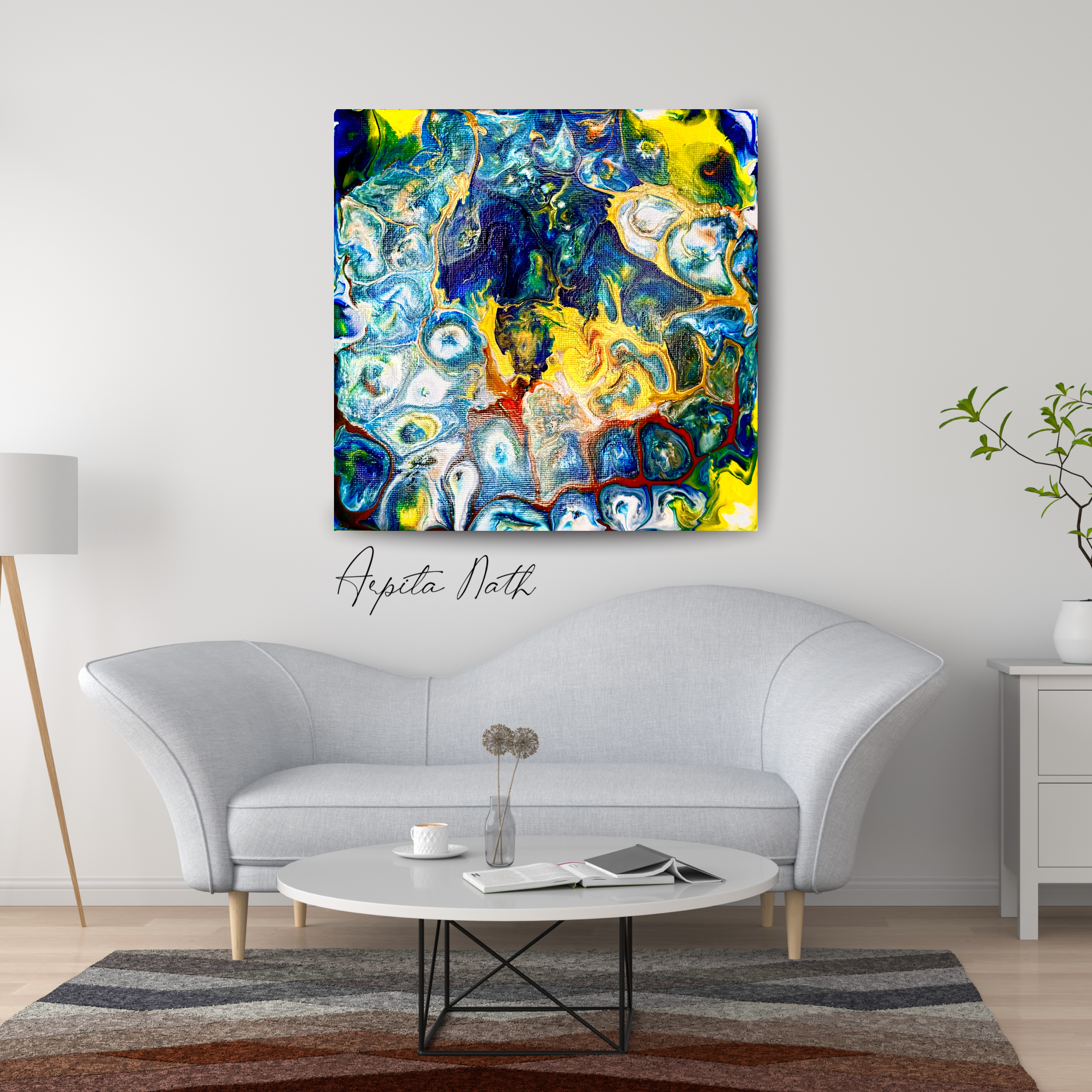 fluid patterns acrylic 